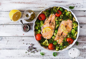 brussel-sprouts-salmon-tomatoes